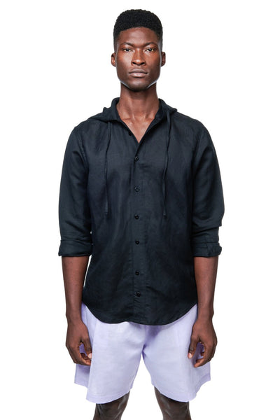 Linen Hoodie | De Lesseps Palm Beach