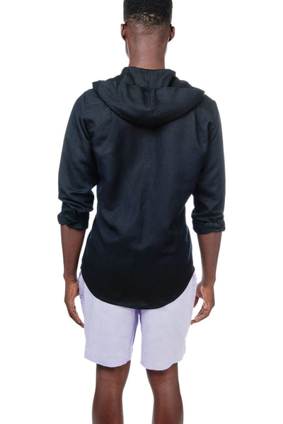 Linen Hoodie | De Lesseps Palm Beach